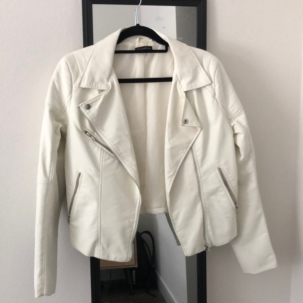 White Leather Jacket